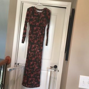 Floor length maternity dress